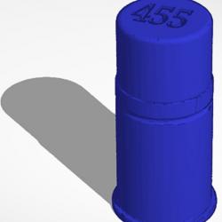 Cartouche factice de manipulation (3D) calibre 455.W (455.Webley MK3)