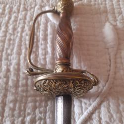 Épée de ville première moitié du XVIII ème.