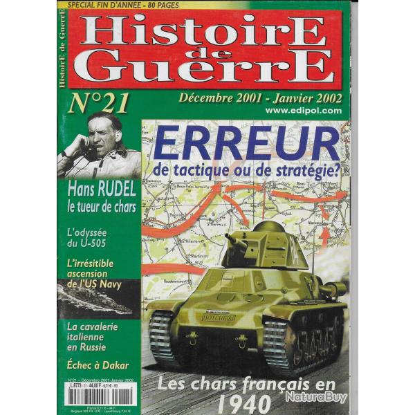 revue HISTOIRE DE GUERRE  N 21