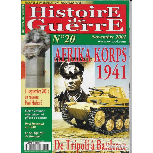 revue HISTOIRE DE GUERRE  N 20