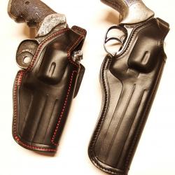 ETUI CUIR "COMBAT" pour rev 3P (Entreprise artisanale française)