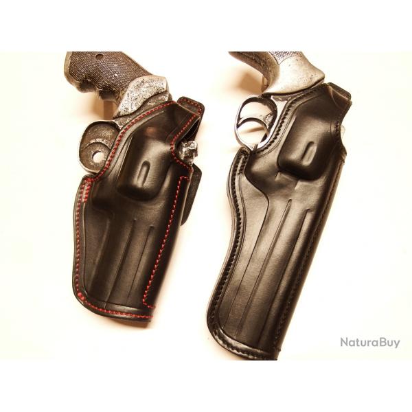 ETUI CUIR "COMBAT" pour rev 3P (Entreprise artisanale franaise)