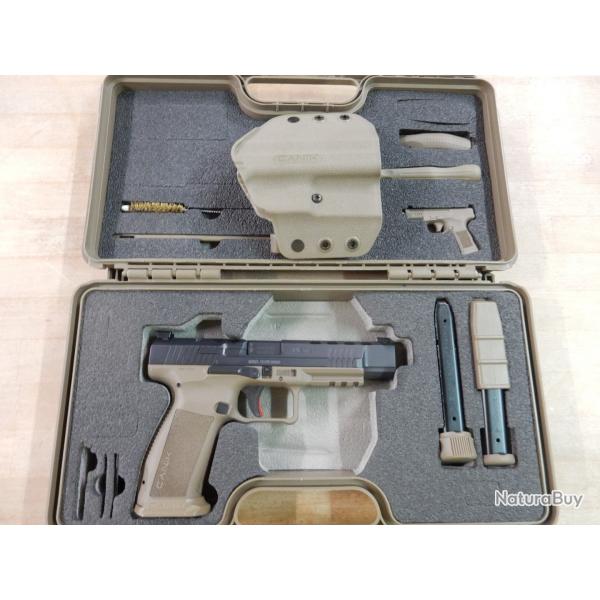 PISTOLET CANIK TP9 SFX FDE CAL 9X19 OCCASION PARFAIT ETAT