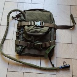 Back panel pour gilet tactique airsoft + Poche hydratation