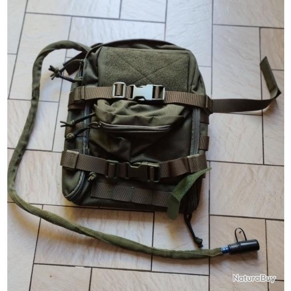 Back panel pour gilet tactique airsoft + Poche hydratation