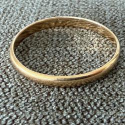 Fin anneau or 18 carats - taille 62 - bague - alliance