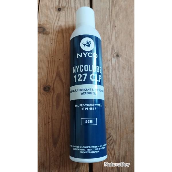 Spray NYOC LUBE 127 pour armesNettoie, lubrifie, protege - aerosol 250ml