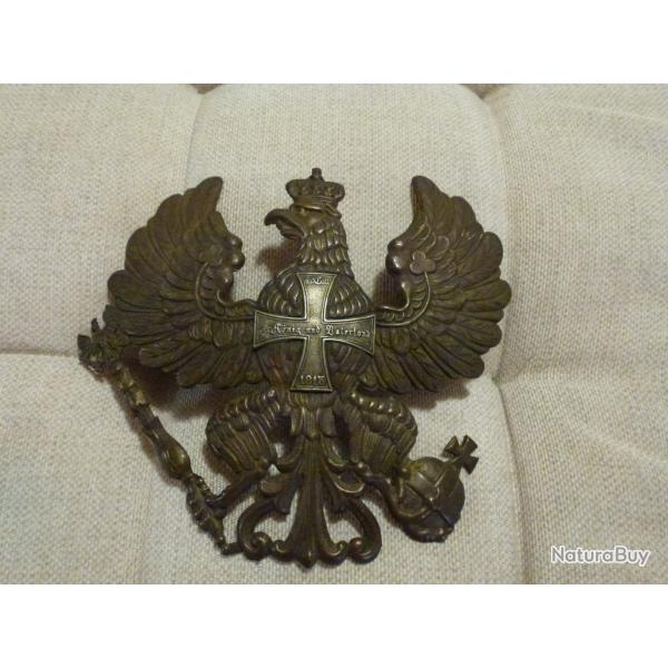 Plaque de casque prussien premire guerre mondiale