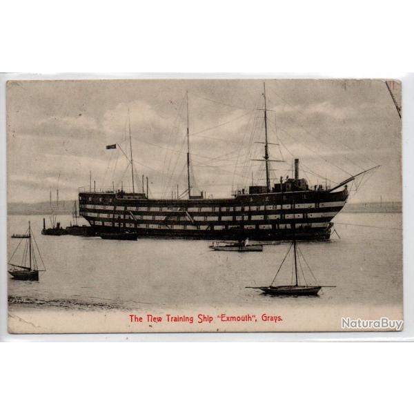 CPA - Marine - The New Training Ship " Exmouth " N3989