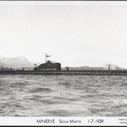 CPA - Marine Guerre - SOUS MARIN " MINERVE " 1-7-1939 N°3990