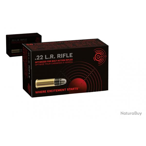 10 x Cartouches 22LR Geco Riffle