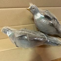 Appelant pigeon avec ailes battantes Lot de 2