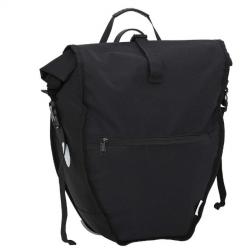 Sac de vélo noir 25L en polyester - Pour cyclistes urbains et randonneurs