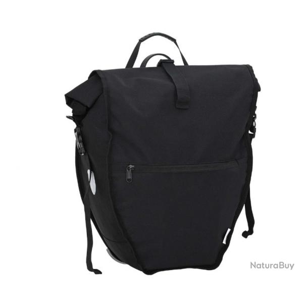 Sac de vlo noir 25L en polyester - Pour cyclistes urbains et randonneurs