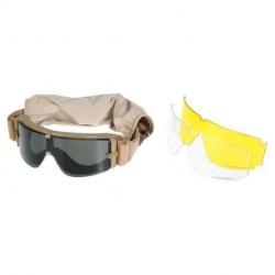 Masque Protection GX-1000 (101 Inc) Désert Transparent / Jaune / Fumé