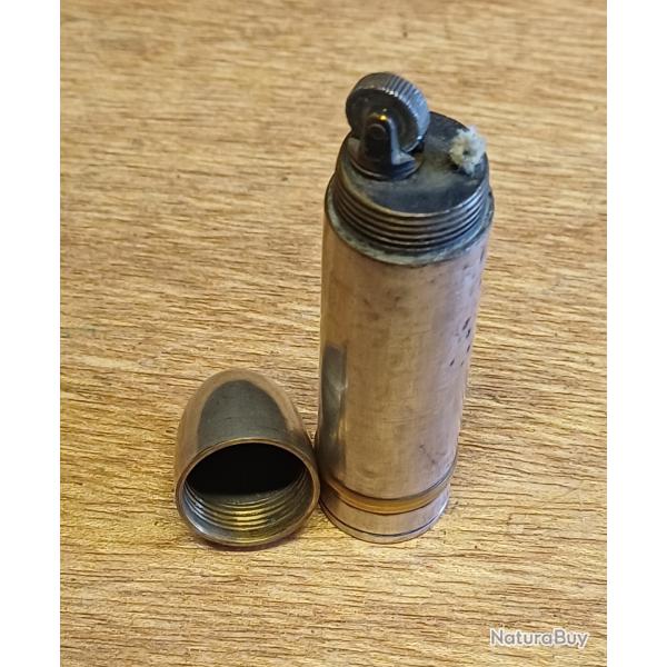 Trs beau briquet de poilu - art de tranche WW1 - douille chrome