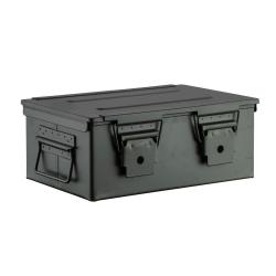 Caisse à Munitions Métallique FOT - Verte 33x22x13 cm - Robuste et Étanche - Protection Optimale des