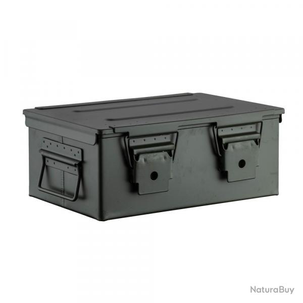 Caisse  Munitions Mtallique FOT - Verte 33x22x13 cm - Robuste et tanche - Protection Optimale des