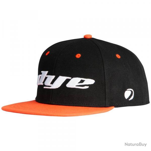 Casquette Hat Logo Dye Snapback Noir/Orange - Style Urbain - Confort Ajustable - Look Moderne et Rs