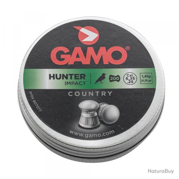 Plombs Hunter Gamo Tte Ronde 6,35 mm - Prcision et Puissance - Pour Carabines  Air Comprim