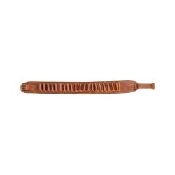 Cartouchière Cuir Gras Country Sellerie - 20 Tubes Cal.12 - Solide et Pratique - Transport Facilité 