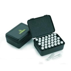 Boîte de Rangement Dosettes à Poudre Davide Pedersoli - 40 Dosettes 3.2 g - Protection et Organisati