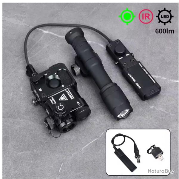 Tactique Zenitco Perst 4 PERST-4 point vert IR vise GEN.3.0 + Led 600 lumen (4)