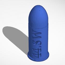Cartouche factice de manipulation (3D) calibre 44SW (Smith & Wesson)