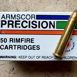 50 MUNITIONS 22 MAGNUMS 40 GRS SOFT POINT semi blindée spécial chasse armscor precision
