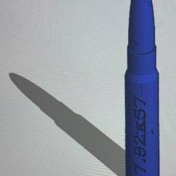 Cartouche factice de manipulation (3D) calibre 7.92x57