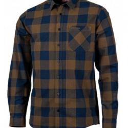 Chemise SOMLYS à carreaux marron et bleu