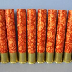 SUPERBE LOT DE 10 DOUILLES ANCIENNES MANUFRANCE CAL.410  POUR LA  COLLECTION
