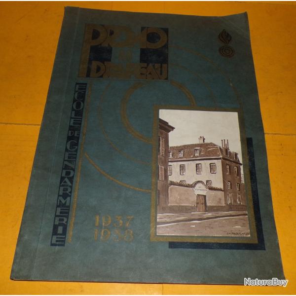 ALBUM SOUVENIR ECOLE DE GENDARMERIE , PROMO DU DRAPEAU 1937-1938 DU COLONEL PICOT , BON ETAT VOIR PH