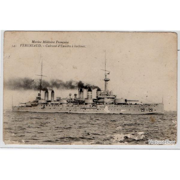 CPA- Marine Militaire Francaise - " VERGNIAUD " Cuirasse dEscadre a turbines  N4004