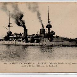 CPA- Marine NATIONALE  -  " BOUVET "  Cuirasse d'Escadre N°4006