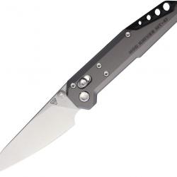 Couteau NOC Knives Dark Feather Lame Acier M390 Manche Titane Crossbar Lock KIVT NOCMT2703