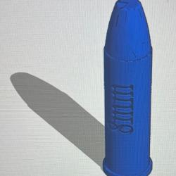 Cartouche factice de manipulation (3D) calibre 8mm Gasser