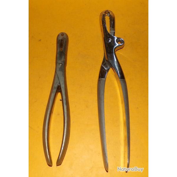 SERVICE DE SANTE :LOT DE 2  PINCES GRAND FORMAT  DU SERVICE DE SANTE DE L'ARMEE FRANCAISE ,   ETAT N