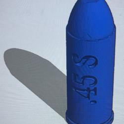 Cartouche factice de manipulation (3D) calibre 45 (45 Schofield)