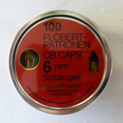 Boite de 100 munitions 6mm FLOBERT neuve de stock
