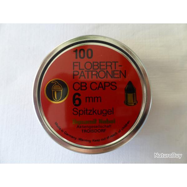 Boite de 100 munitions 6mm FLOBERT neuve de stock