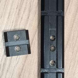 Ensemble de rails Weaver , pour fixation collier 22mm