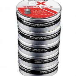 PLOMB POINTU "UX" COBRA GEN2 CAL 5.5 MM 1.10G CDTNMT 5X200