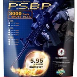 BILLES 0.25G PERFECT EN SACHET DE 3000 "G&G Armament"