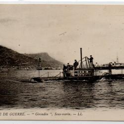 CPA- Marine de Guerre - " Girondin " Sous Marin N&deg;4022
