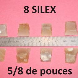 lot de 8 silex blonds 5/8 de pouce - VENDU PAR JEPERCUTE (D24C303)