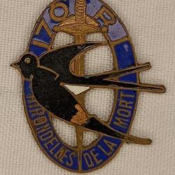 Insigne 107ème Régiment d'Infanterie 1939 France 40 WW2