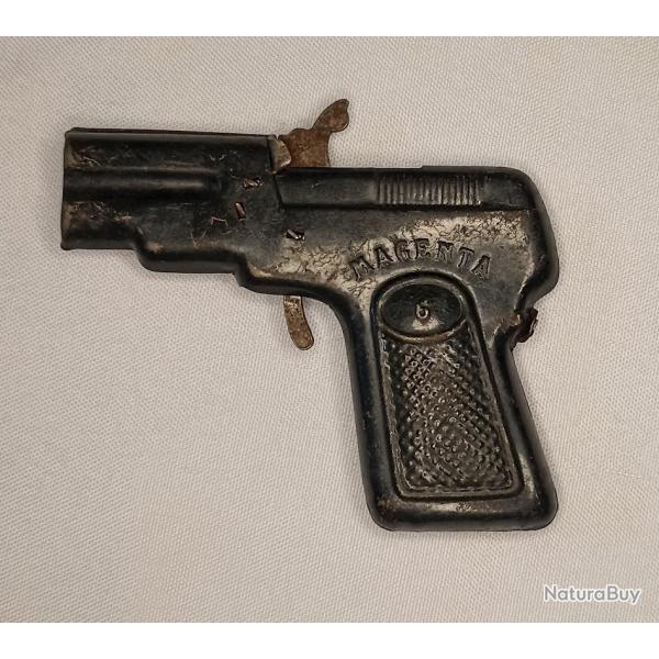 Pistolet jouet  amorce en tle vintage 50/60 n1
