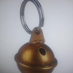 Grelot laiton avec anneau brisé 32mm