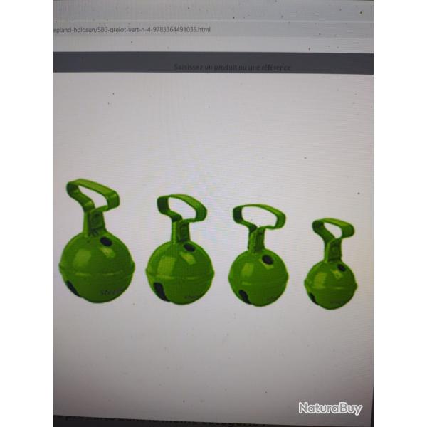 Grelot vert numro 7 3.7cm